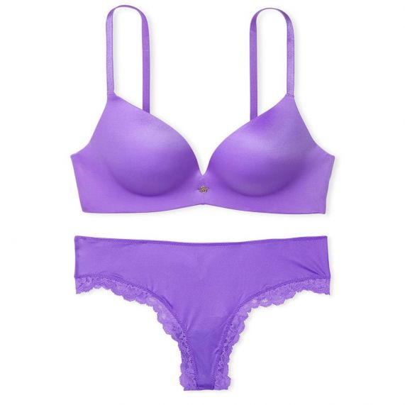 Комплект So Obsessed Wireless Push-Up Bra Lavender Victoria's Secret  УТП006926 купити ❤️VS Angel Beauty