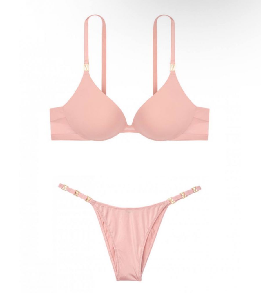 Комплект Victoria's Secret Very Sexy Demure Pink 38B+L