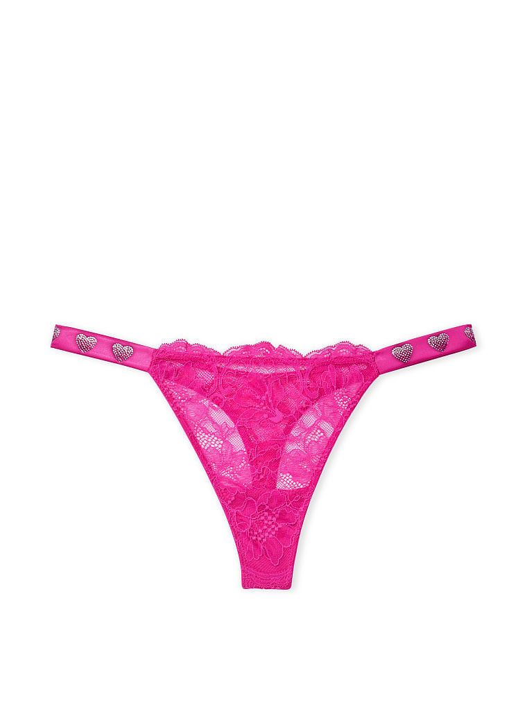 Трусики Very Sexy Shine Strap Thong Panty Fuschia Frenzy