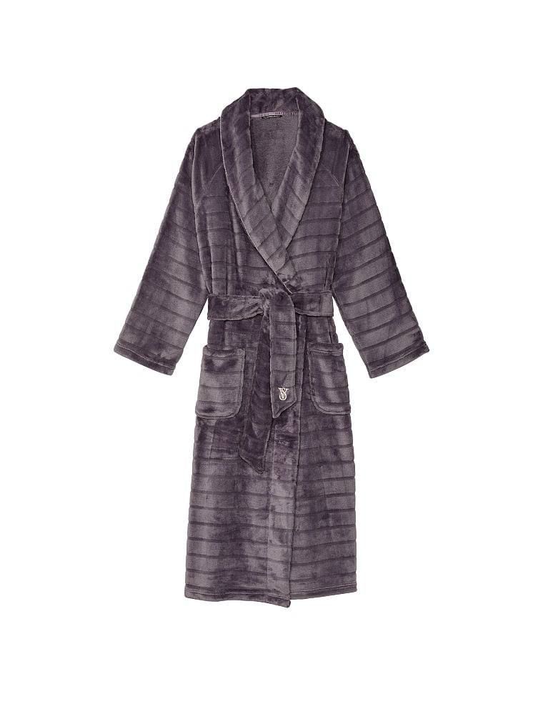 Плюшевий халат Plush Striped Long Robe Tornado Victoria's Secret