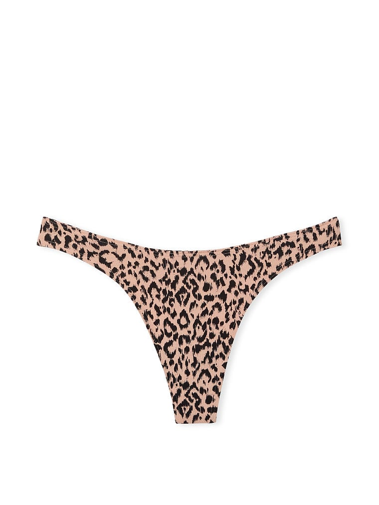 Трусики Stretch Cotton High-Leg Thong Panty Leopard Victoria's Secret