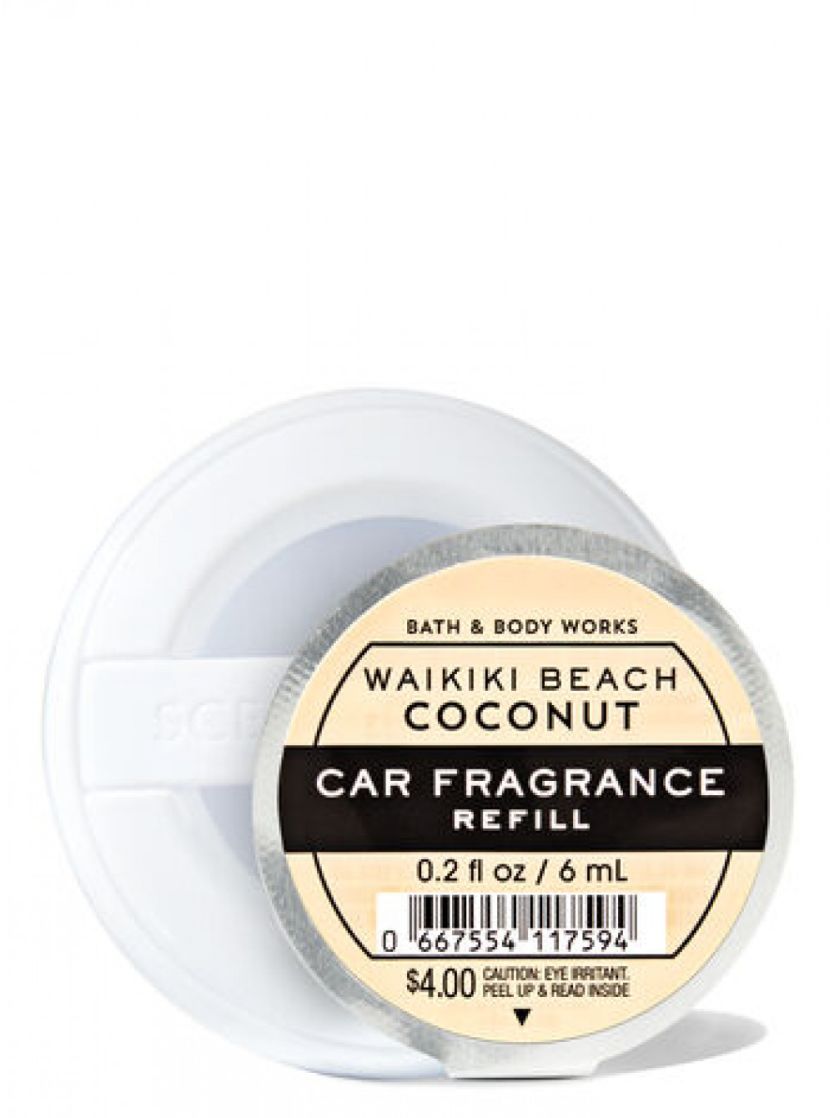 Ароматизатор для автомобіля Waikiki Beach Coconut Bath & Body Works