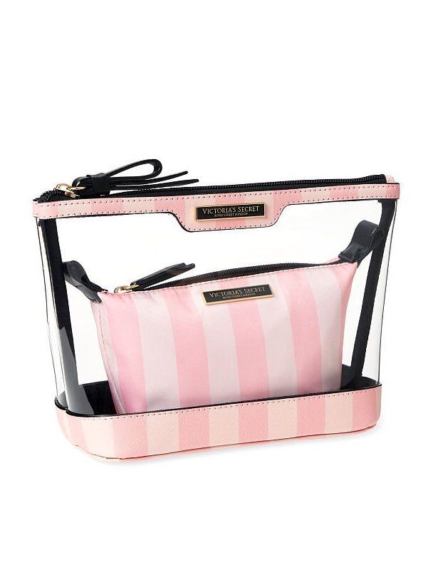 Косметичка Beauty Bag Duo Iconic Stripe від Victoria's Secret