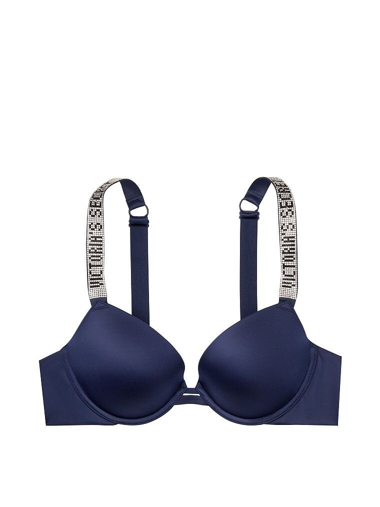 Бюстгальтер Shine Strap Push-Up Bra Blue Victoria's Secret