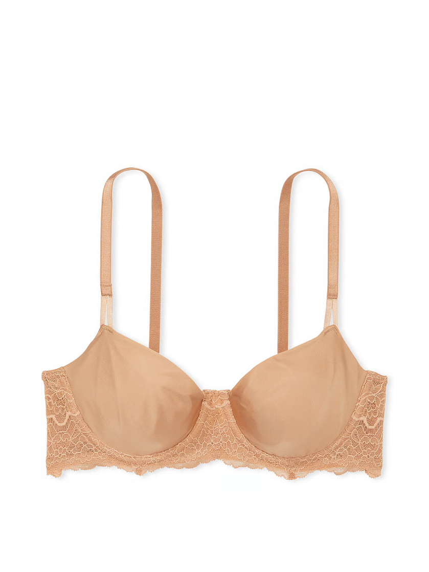 Бюстгальтер Victoria's Secret Wicked Unlined Smooth & Lace Bra Praline