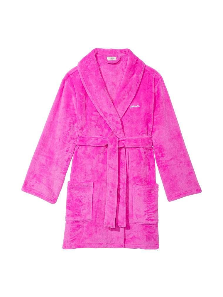 Плюшевий халат Fluffy Robe Pink Berry Victoria's Secret Pink