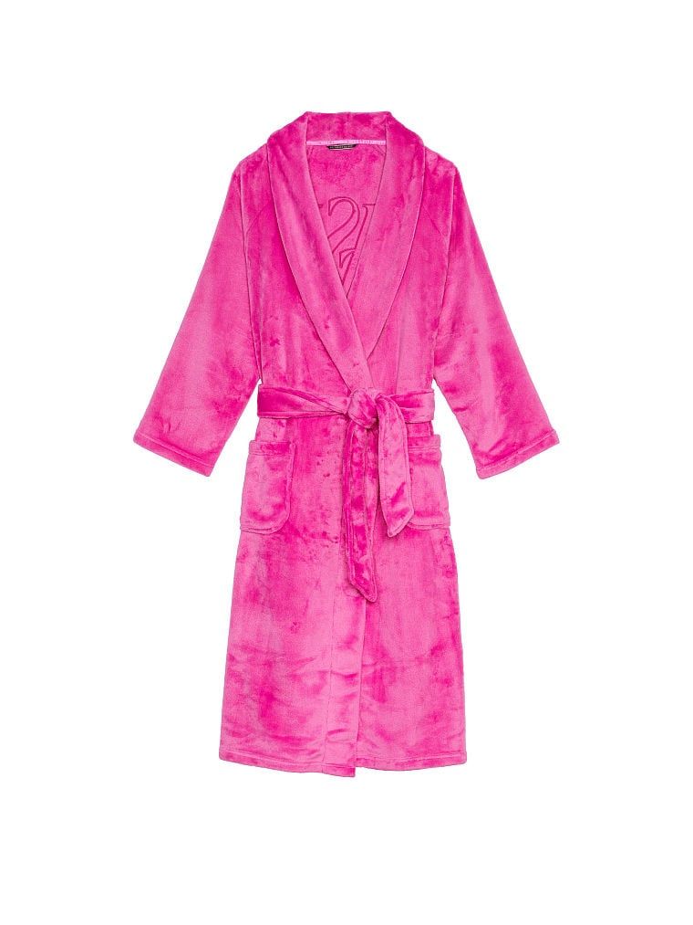 Плюшевий халат Short Cozy Robe Fucshia Frenzy Victoria's Secret