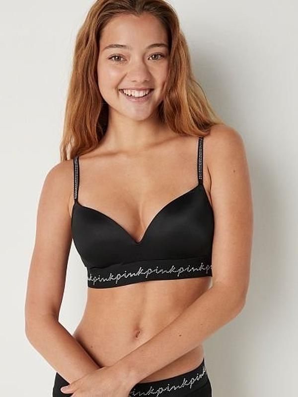 Комплект Victoria's Secret Pink Wear Everywhere Wireless Push-Up Strap Black