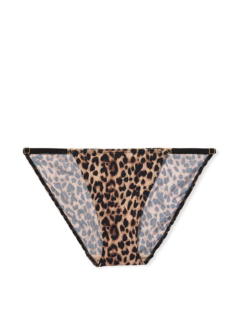 Регулируемая струнная бикини Panty Classic Leopard Print Victoria's Secret