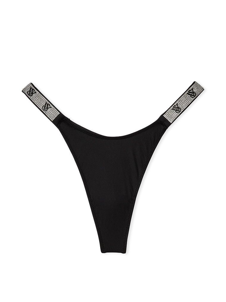 Трусики Shine Strap Thong Panty Black