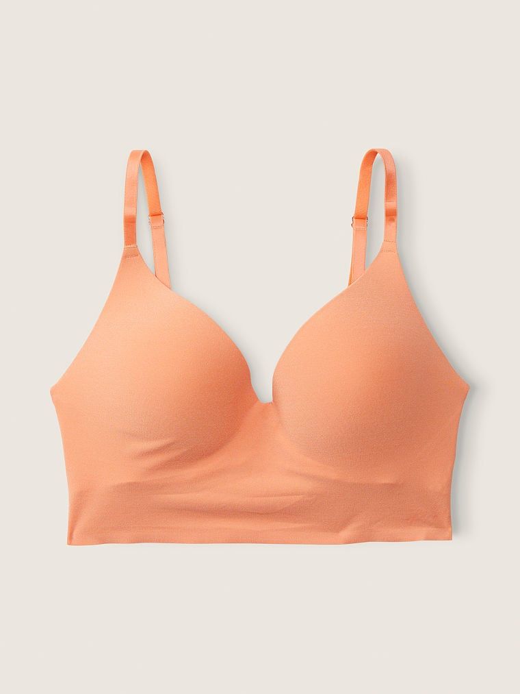 Бюстгальтер Loungin Wireless Push Up Bra Coral Cream від Victoria's Secret Pink