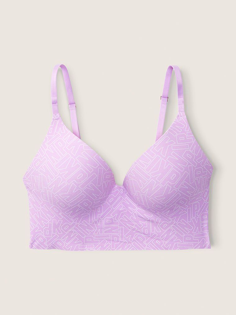 Бюстгальтер Loungin Wireless Push Up Bra Purple Petal від Victoria's Secret Pink