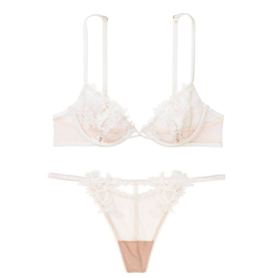 Комплект Victoria’s Secret Lightly Lined Floral Lace