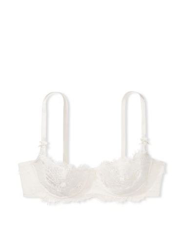 Бюстгальтер Victoria's Secret Dream Angels Wicked Unlined Lace Balconette Bra White