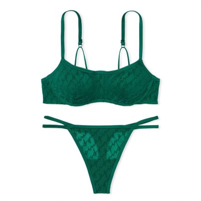 Комплект Mesh Push-Up Bralette Victoria's Secret PINK