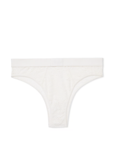Трусики Wink Logo High-Cut Brazilian Panty Coconut White від Victoria's Secret