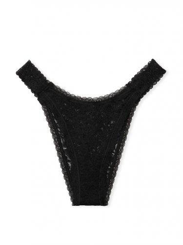 Трусики Victoria's Secret Lacie Brazilian Panty Black