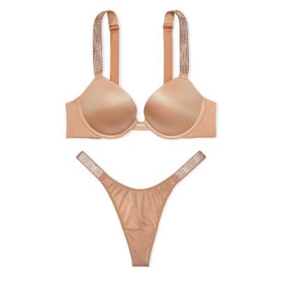 Комплект Very Sexy Shine Strap Smooth Push-Up Bra & Thong Panty Praline