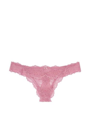 Трусики Dream Angels Floral Lace Thong Panty Dusk Mauve