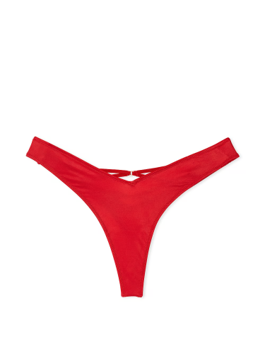 Трусики Strappy Back High-Leg Thong Panty Red