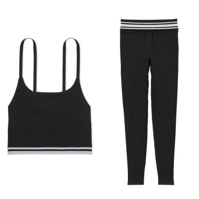 Комплект для спорту Seamless Longline Sports Bra Black