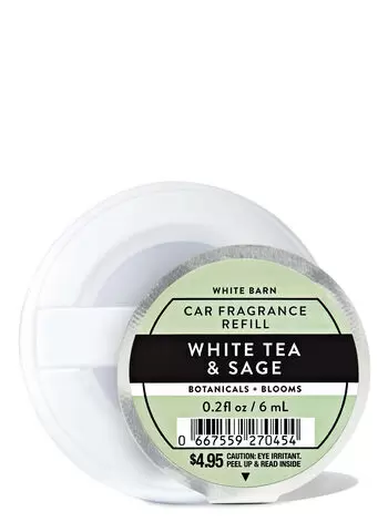 Ароматизатор для автомобіля White Tea & Sage Bath & Body Works