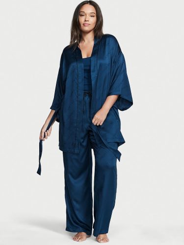 Піжама сатинова 3-Piece Satin Pajama Set Academy Blue від Victoria's Secret
