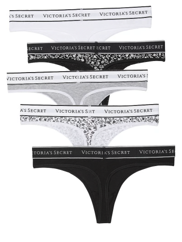 Набір трусиків 5-Pack Cotton Logo Thong Panties Multi