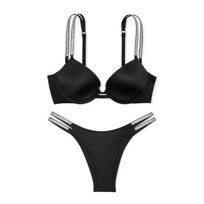 Комплект Very Sexy Double Shine Strap Push-Up Bra Black від Victoria's Secret