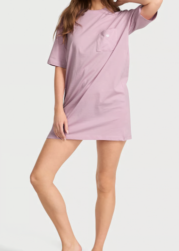 Нічна сорочка Oversize Cotton Sleep Tee Purple