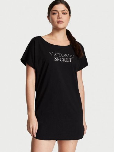 Нічна сорочка Lightweight Cotton Dolman Sleepshirt Victoria’s Secret Black