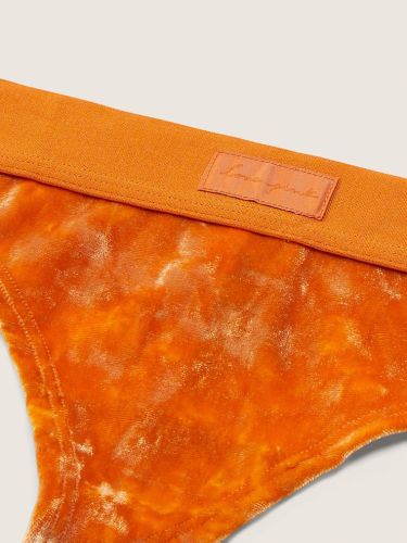 Velvet Thong Smoky Orange Victoria's Secret Pink