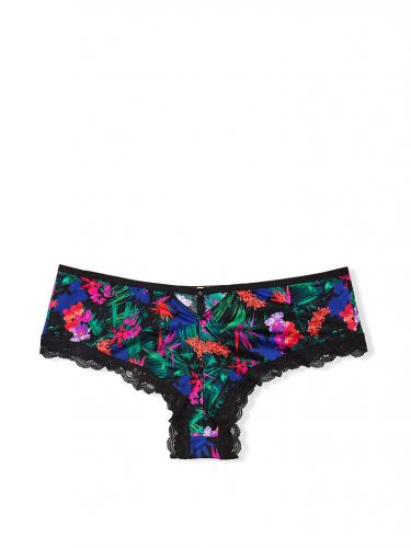 Трусики Victoria's Secret Lace-Trim Cheeky Panty Moonlit Tropic