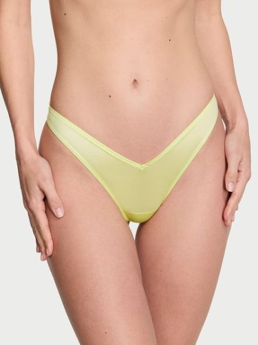 Трусики Strappy Back High-Leg Thong Panty Citron Glow