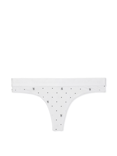 Трусики Logo Micro Thong Panty White Logo Dots