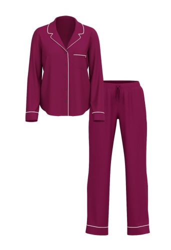 Піжама Modal Long Pajama Set  Victoria's Secret Plum Rouge