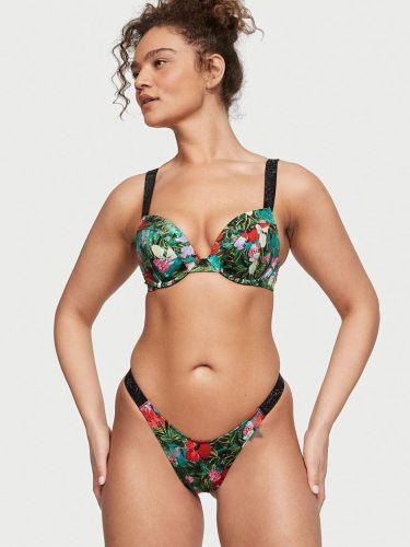 Купальник Victoria's Secret Swim Shine Strap Sexy Tee Push-Up Tropical Floral