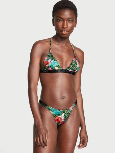 Victoria's Secret Shine Strap Tulum Scoop Swim Top - Leopard Print XS/XP