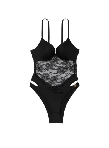 Боді Very Sexy Push-Up So Obsessed Lace Teddy Black