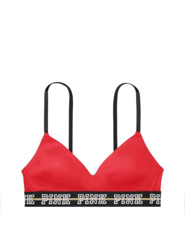 Бюстгальтер PINK Wear Everywhere Wireless Bra Red Gold