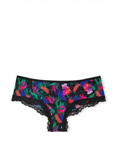 Трусики Victoria's Secret Lace-Trim Cheeky Panty Moonlit Tropic