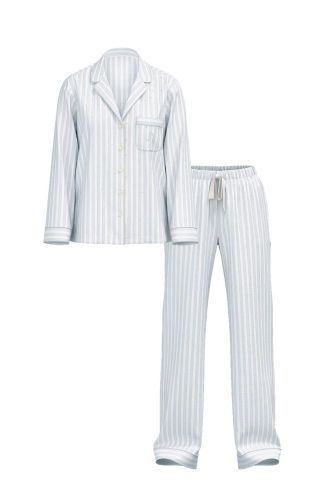 Піжама Flannel Long Pajama Set Soft Sky Stripes