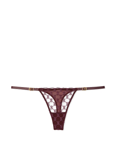 Трусики Very Sexy Logo Embroidery Panty Burgundy Brown