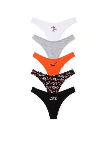 Набір трусиків 5-Pack Logo Cotton High-Leg Thong Panties