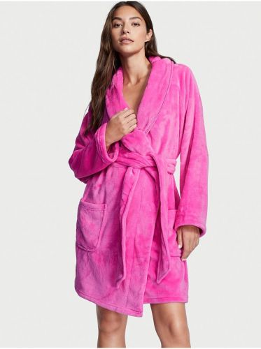 Плюшевий халат Short Cozy Robe Summer Pink від Victoria's Secret