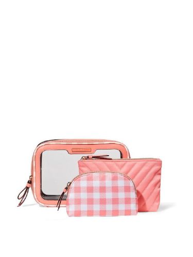 Косметичка 3 в 1 Beauty Bag Coral Gingham