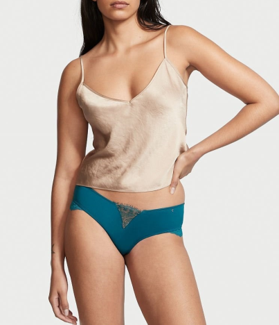 Трусики Very Sexy Micro Lace Inset Thong Panty Blue