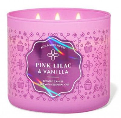 Ароматизированная свеча Pink Lilac & Vanilla Bath & Body Works