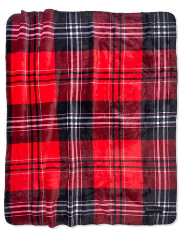 Плед VS Sherpa Red Plaid Cozy Plush Blanket