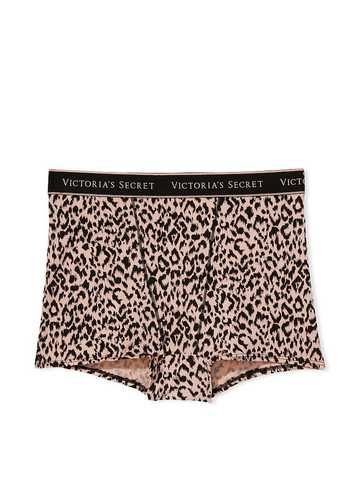 Трусики Logo Waist Boyshort Panty Leopard Victoria's Secret